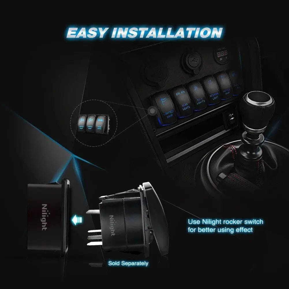 3Pcs Rocker Switch Holder Panel Housings - Durable ABS Plastic Switch Mounting Brackets for Marine, Automotive & Industrial Applications