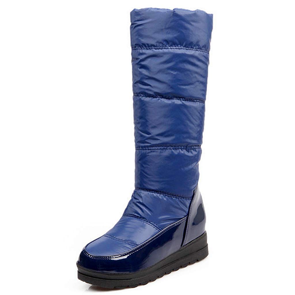 Women's Warm Fur Snow Boots - Insulated Lightweight Mid Calf Winter Boots with Wedge Platform for Outdoor Activities | Perfect for Snowy Days, Hiking and Cold Weather Fashion
