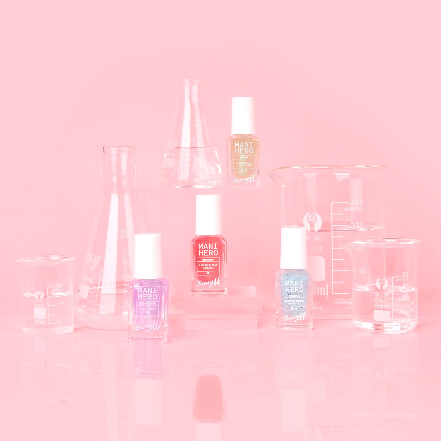 Barry M Mani Hero Nail Treatment - Strengthening Base Coat for Brittle Nails | Professional Nail Care Solution for Stronger, Healthier Nails | Perfect for Salon Use & At-Home Manicures