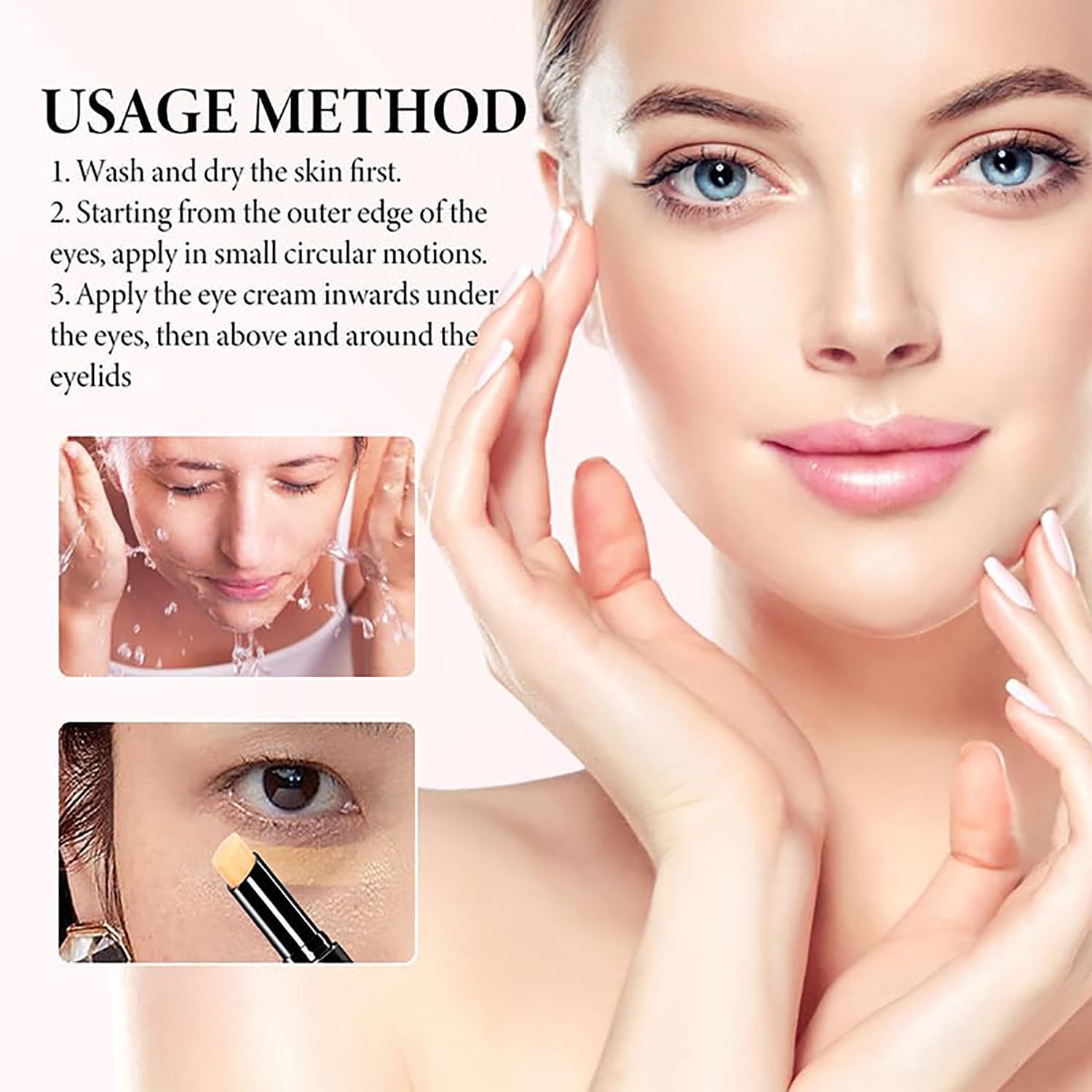 Lumibalm Eye Serum Stick for Under Eye Bags & Puffiness - Anti-Aging Eye Cream Treatment Stick, Dark Circle Reducer, Hydrating Eye Balm (2 Pack) - Perfect for Morning Routine, Travel & Nighttime Skincare