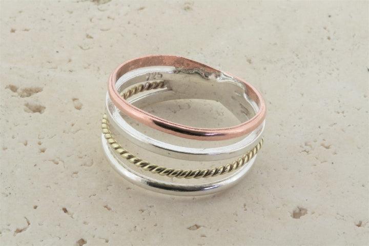 Copper, Silver & Brass Rings for Women & Men - Handmade Boho Jewelry for Everyday Wear & Special Occasions