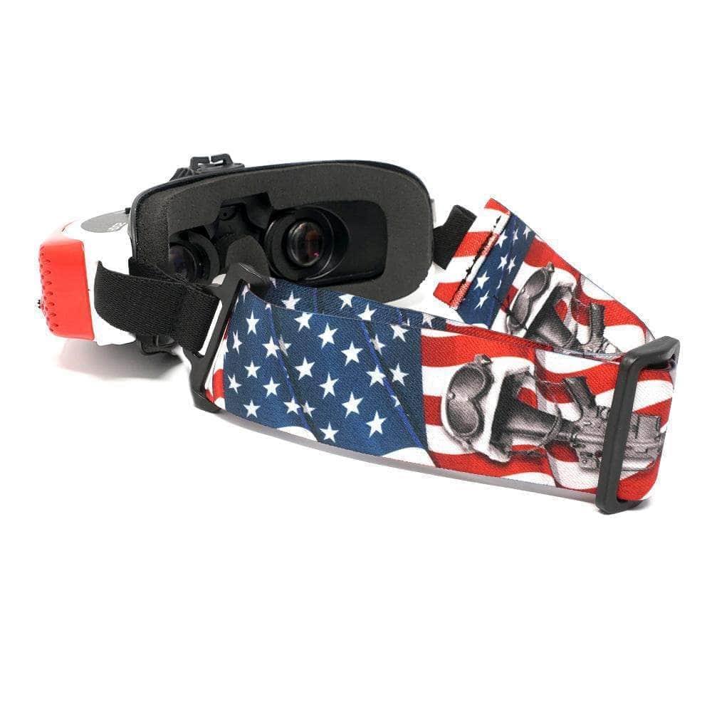 FatStraps 2 FPV Goggle Strap - Compatible with Fatshark, Walksnail & DJI Goggles - Adjustable Headband for Comfort - Perfect for Drone Racing & FPV Flying