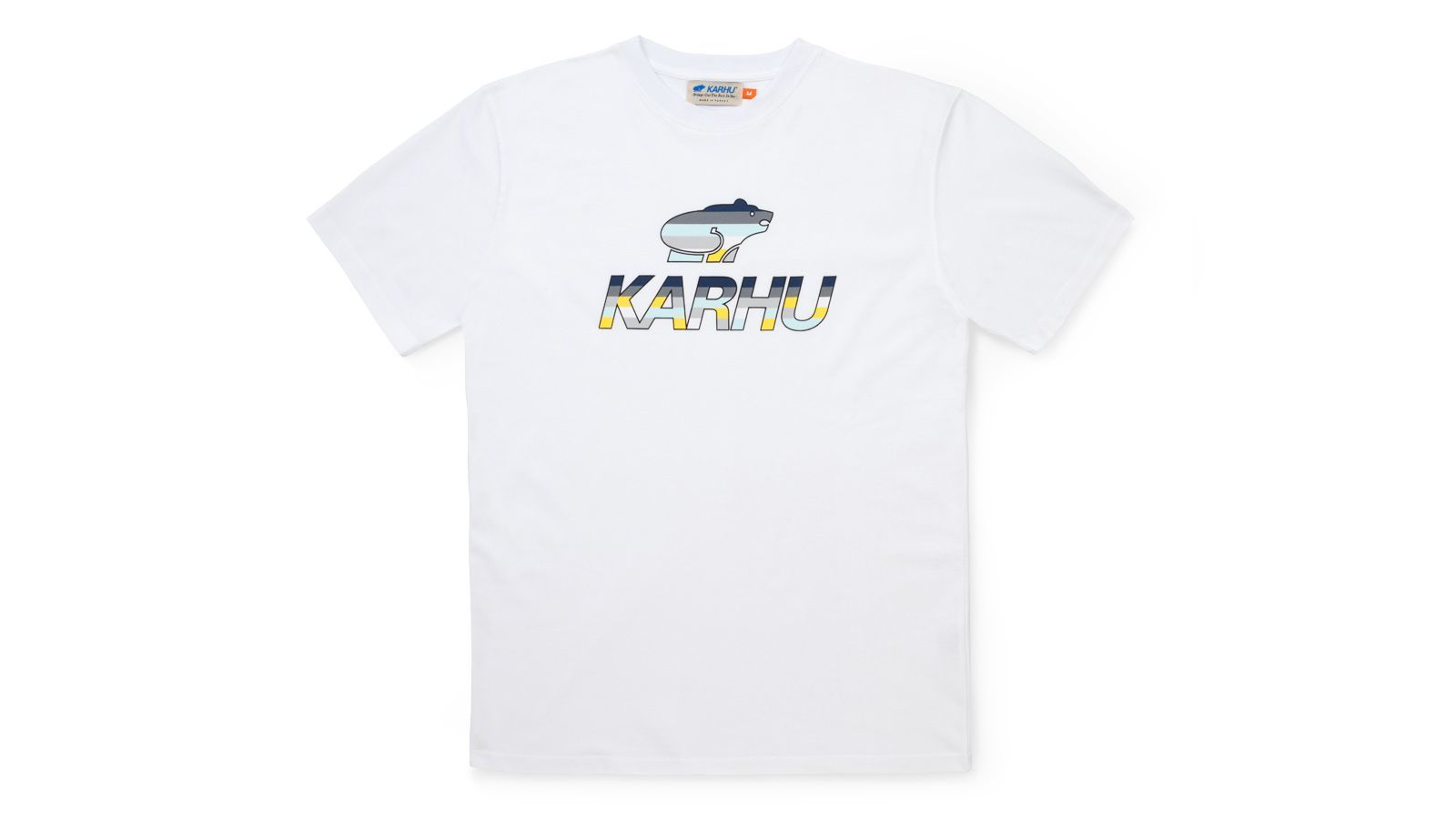 Team College T-Shirt - White & Ensign Blue | Comfortable Cotton Crewneck Tee for School Spirit & Casual Wear
