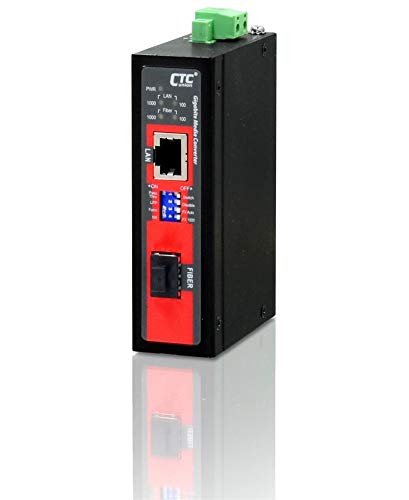 IMC-1000CS-E Industrial Gigabit Ethernet to SFP Fiber Media Converter - Compact, Extreme Temperature Resistant for Harsh Environments - Ideal for Factory Automation, Oil & Gas, and Outdoor Networking
