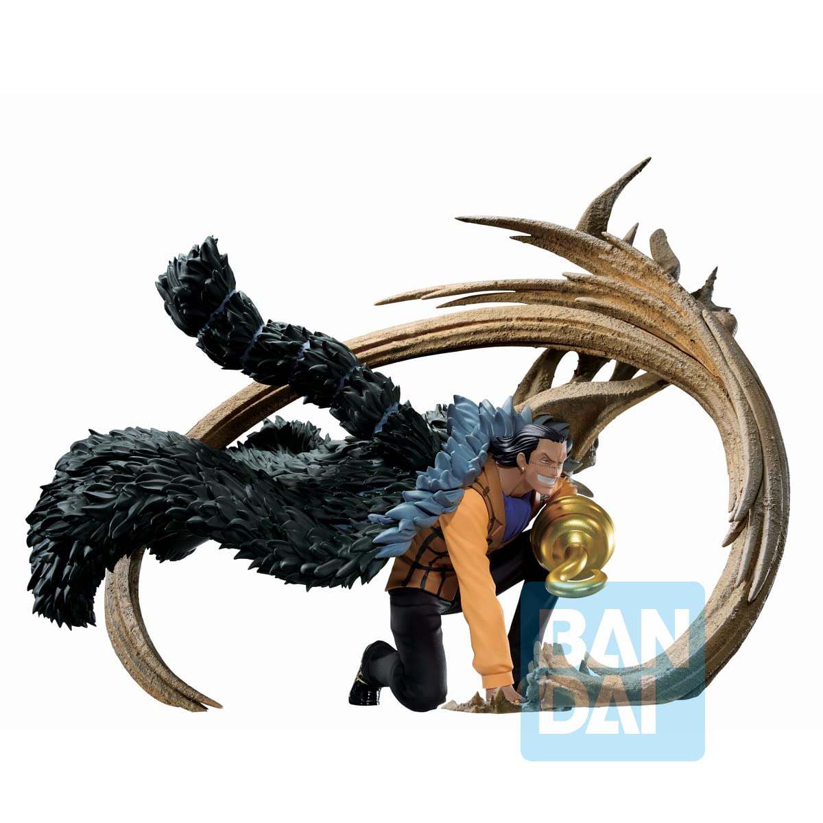 BANDAI Ichibansho One Piece Crocodile Duel Memories Spirits Collectible Figure - Anime Action Figure for Display, Gift & Home Decoration