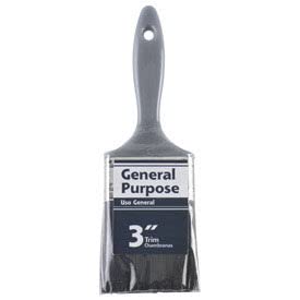 6-Pack General Purpose 3-Inch Polyester Trim Paint Brushes for Walls, Doors, and Woodwork - Professional Quality DIY & Home Painting Tools
