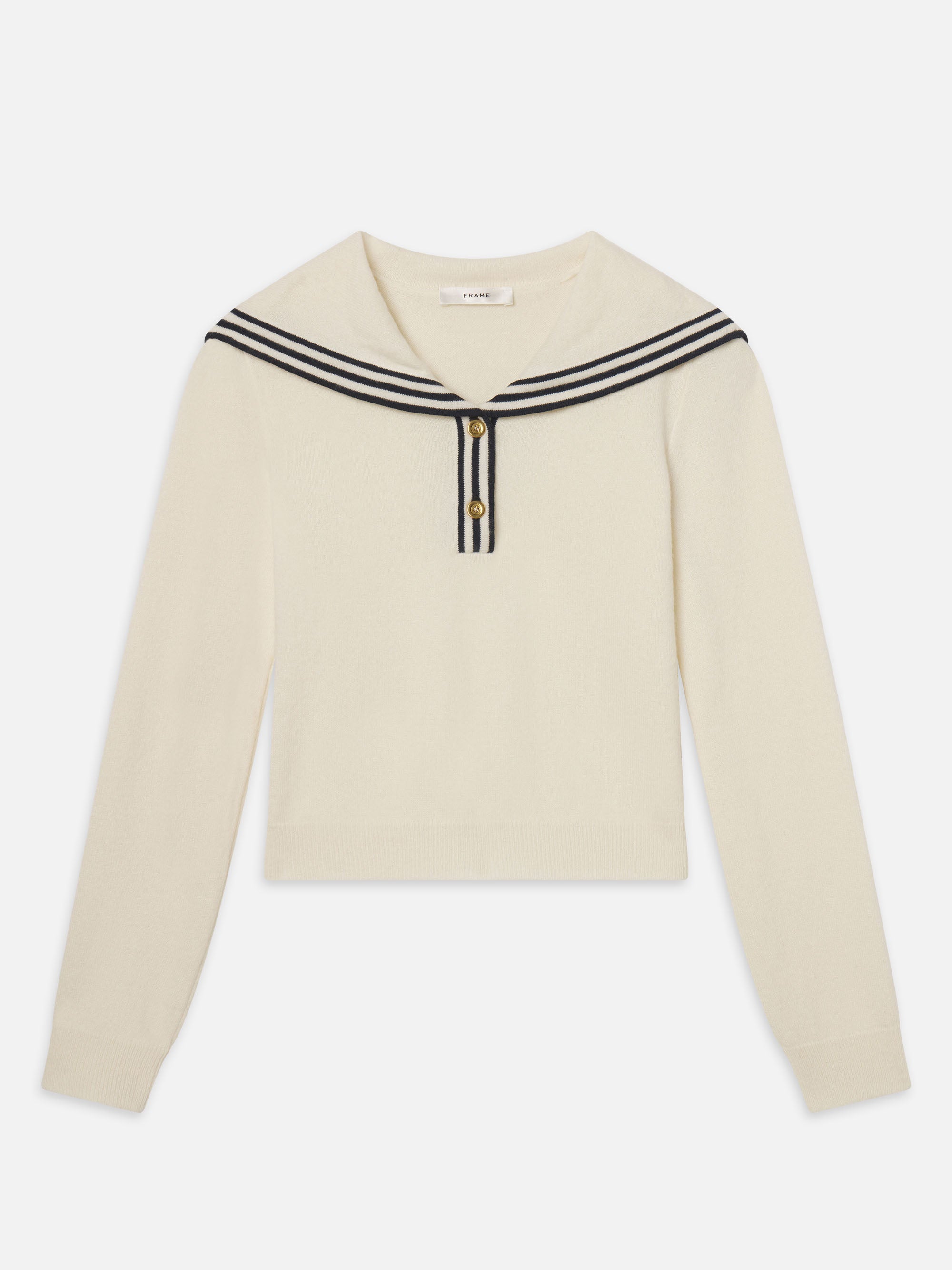 Premium Sailor Sweater in Cream & Multi-Colors - Cozy & Stylish Knitwear for Fall & Winter Fashion