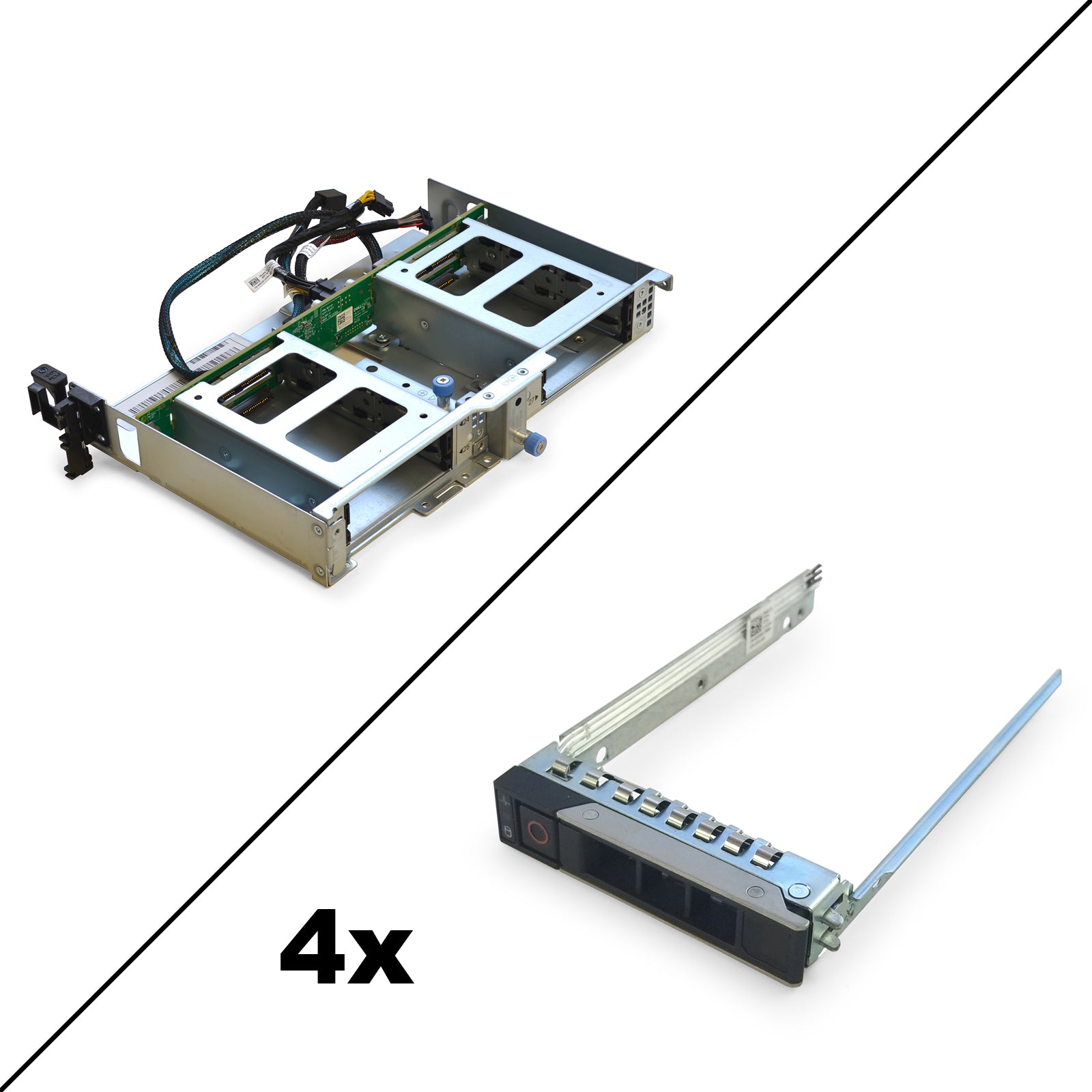 4 Bay SFF Flex Bay with Cables for Dell PowerEdge R740xd Server - Compatible with 4x 2.5