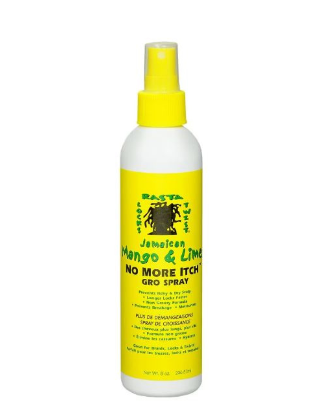 Jamaican Mango & Lime Gro Spray for Hair Growth - Anti Itch Scalp Treatment with Natural Oils | Promotes Healthy Hair & Stops Itching for Men & Women | Perfect for Dry Scalp, Dandruff & Hair Care Routine