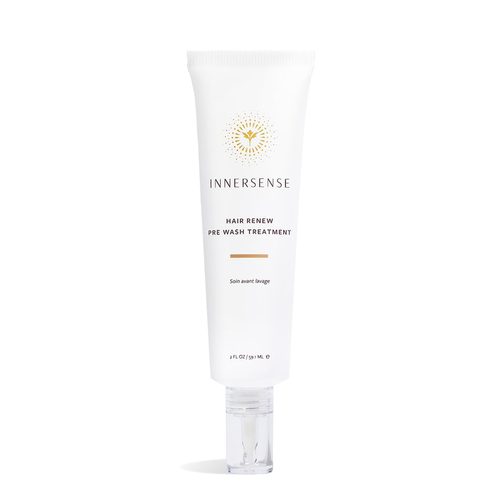 INNERSENSE Organic Beauty Hair Renew Pre Wash Treatment - Hydrating & Detoxifying Hair Mask for Dry, Damaged Hair - Perfect for Pre-Shampoo Routine & Salon-Quality Results at Home