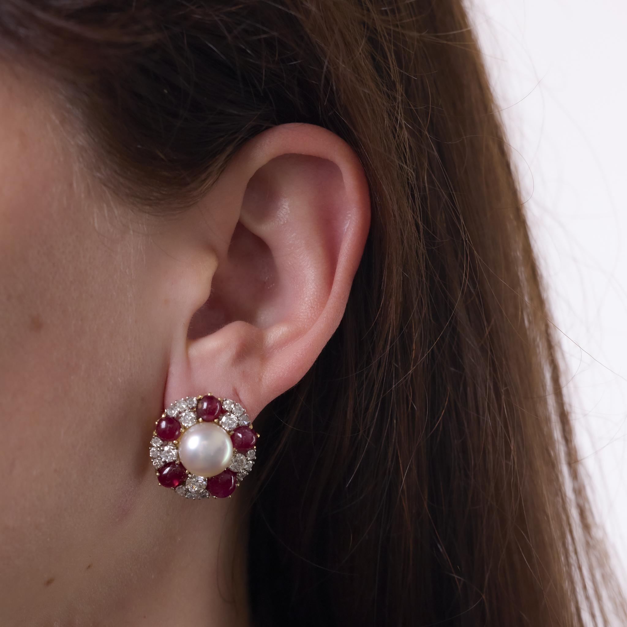 11.50 Carat Natural Burma No Heat Ruby & Diamond 18K Gold Earrings with GIA Certification - Luxury Jewelry for Weddings, Parties & Special Occasions