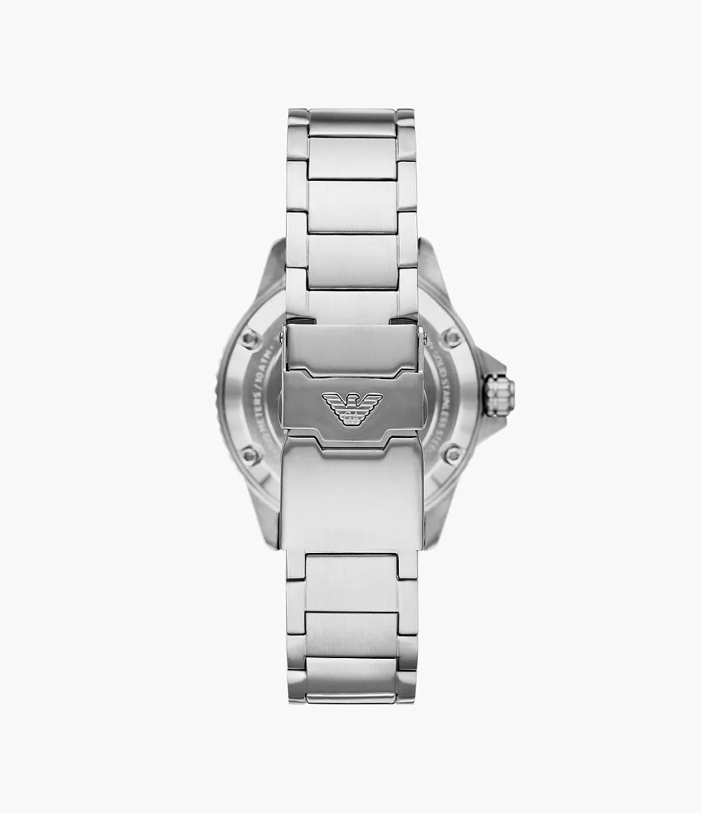 Emporio Armani AR60061 Automatic Stainless Steel Men's Watch - Luxury Timepiece for Business, Casual & Formal Occasions