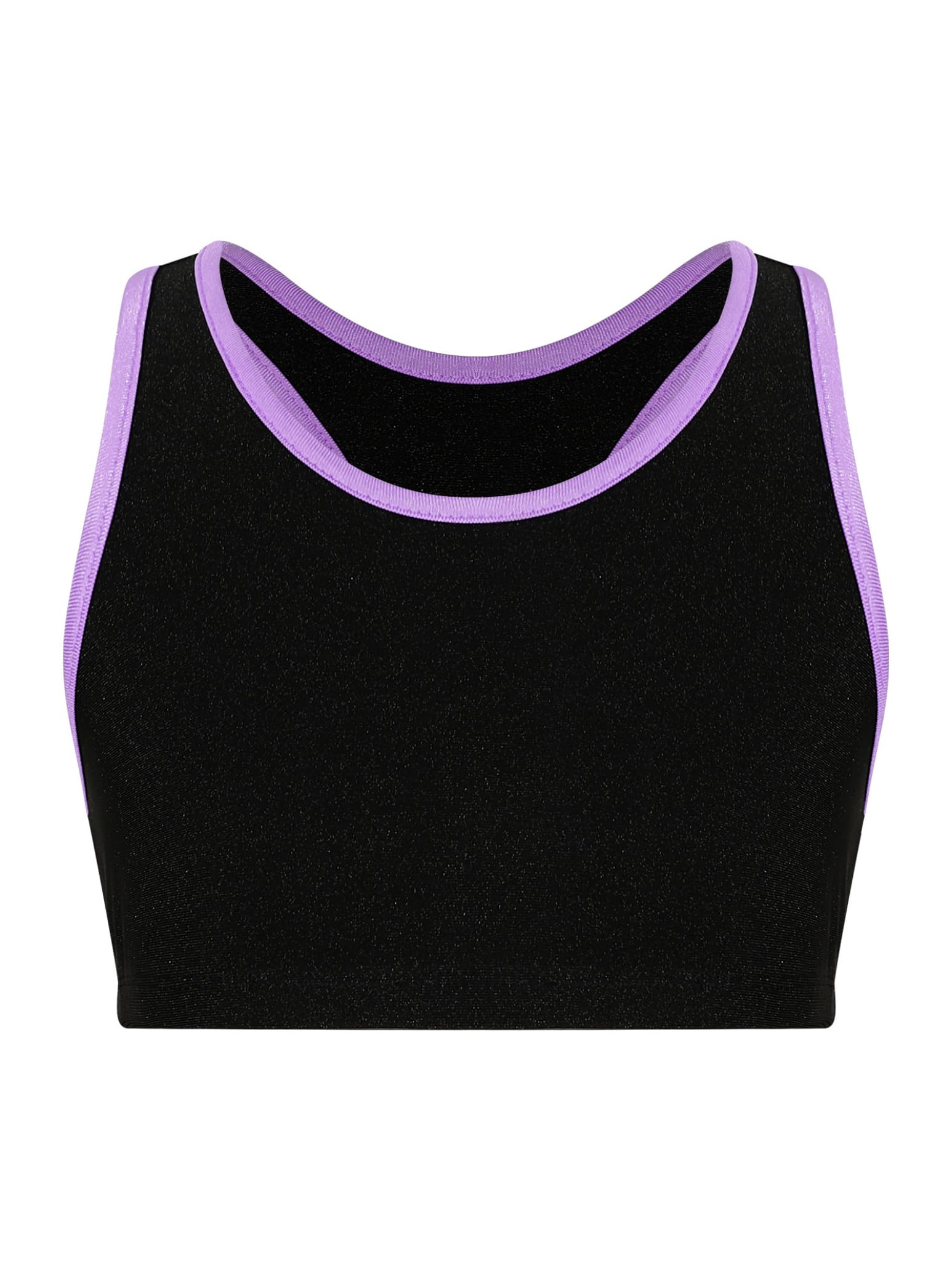 Girls 2-Piece Dance Outfit Set - Sports Bra & Athletic Leggings - Gymnastics Tracksuit for Kids - Perfect for Dance Class, Yoga & Fitness Training