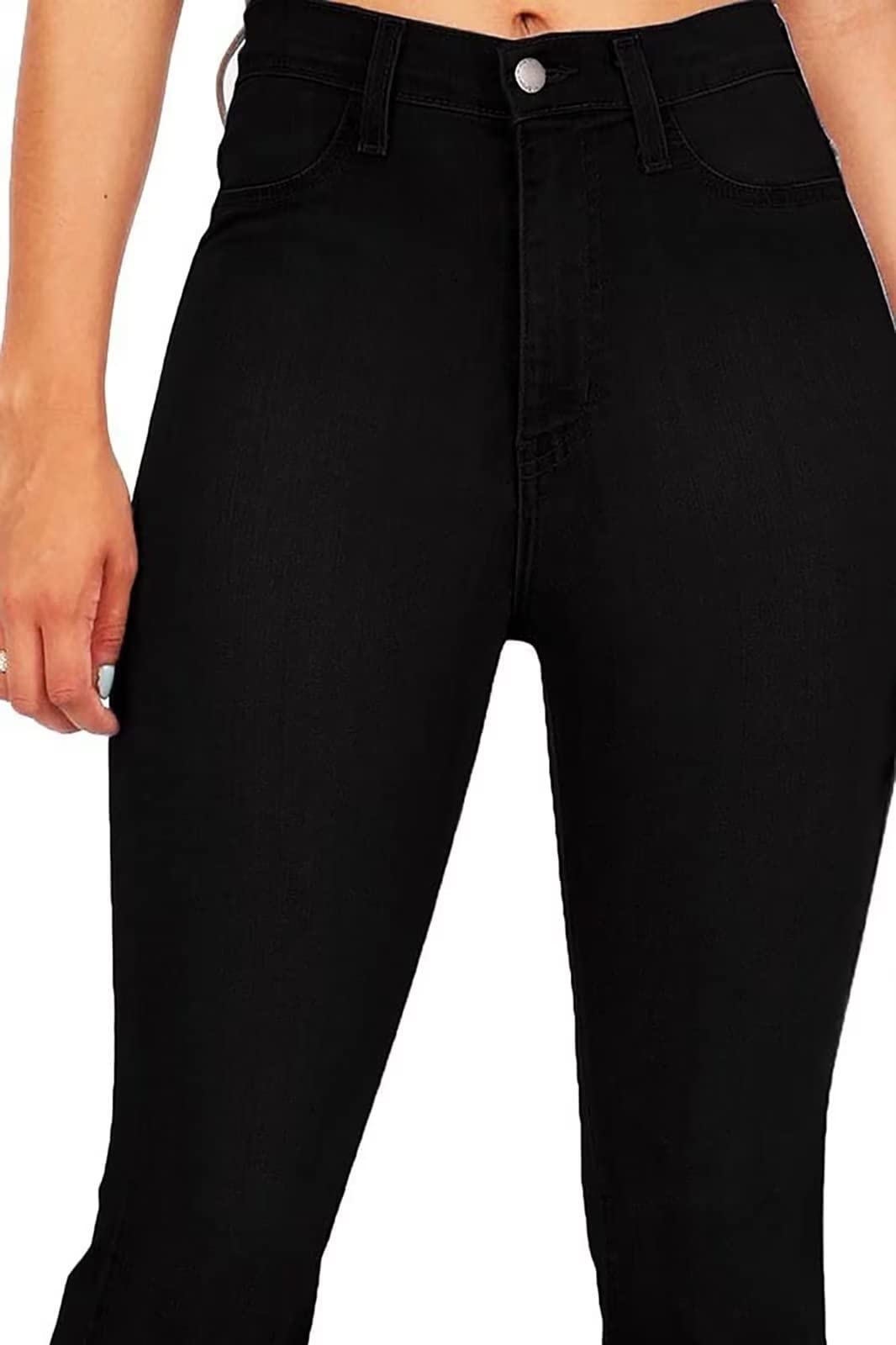 Women's High Waisted Bootcut Bell Bottom Jeans - KDF Flare Stretch Slimming Denim Pants for Casual Wear & Night Out