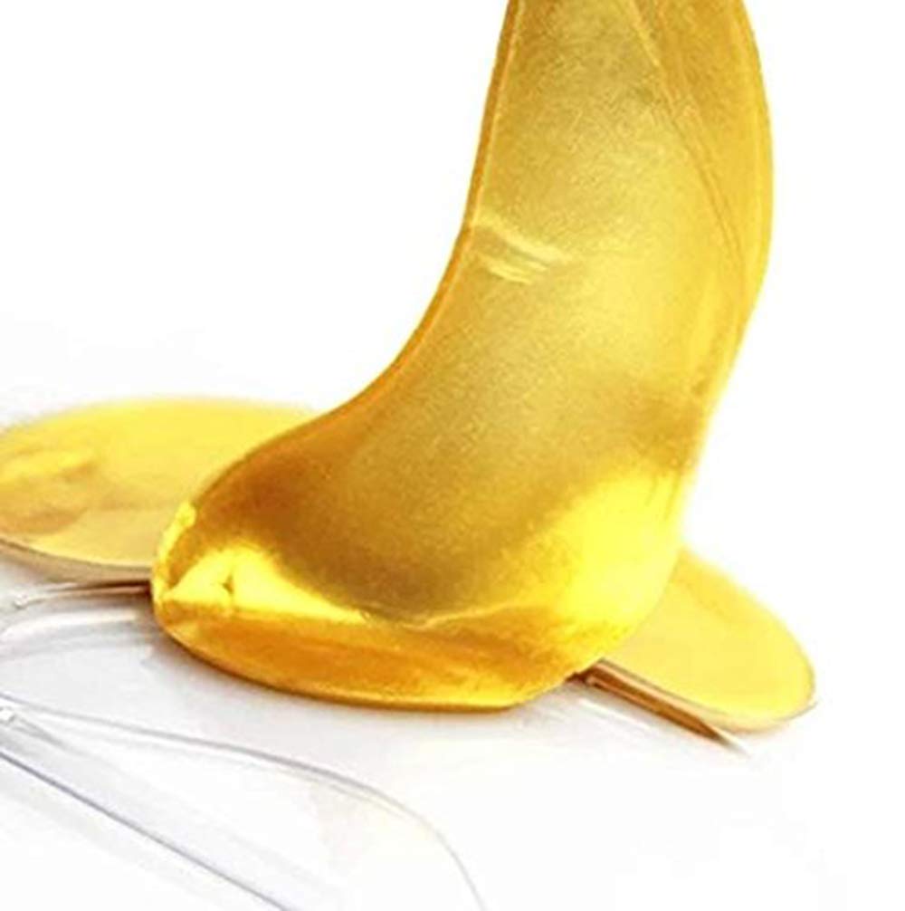 50 Pairs 24K Gold Eye Mask with Collagen & Crystal Gel - Anti-Aging, Moisturizing, Reduces Dark Circles, Puffiness & Wrinkles - Natural Eye Pads for Spa, Night Care & Travel Skincare Routine