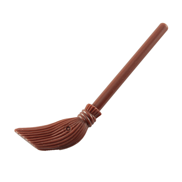 LEGO Minifigure Accessory - Large Reddish Brown Broom [4332] 6268855 | Perfect for Harry Potter LEGO Sets & DIY Miniature Scenes