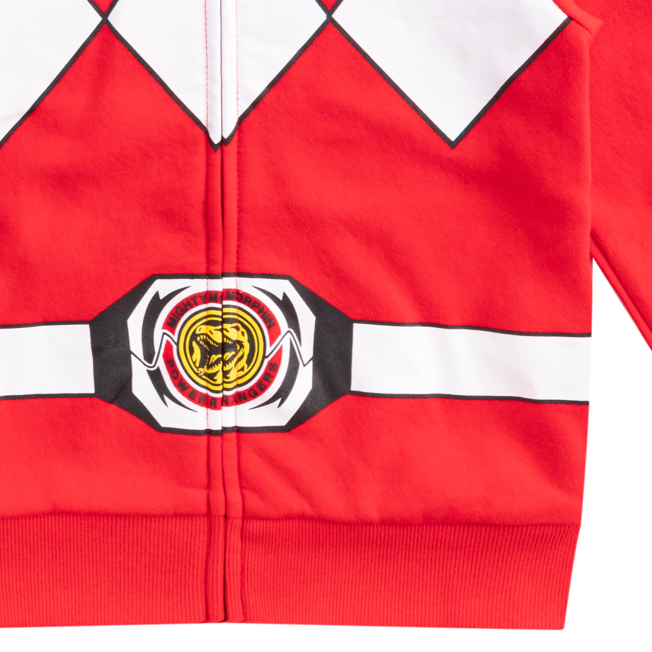 Hasbro Power Rangers Boys Zip Up Hoodie for Kids - Superhero Costume & Casual Wear for Playtime & Everyday Adventures