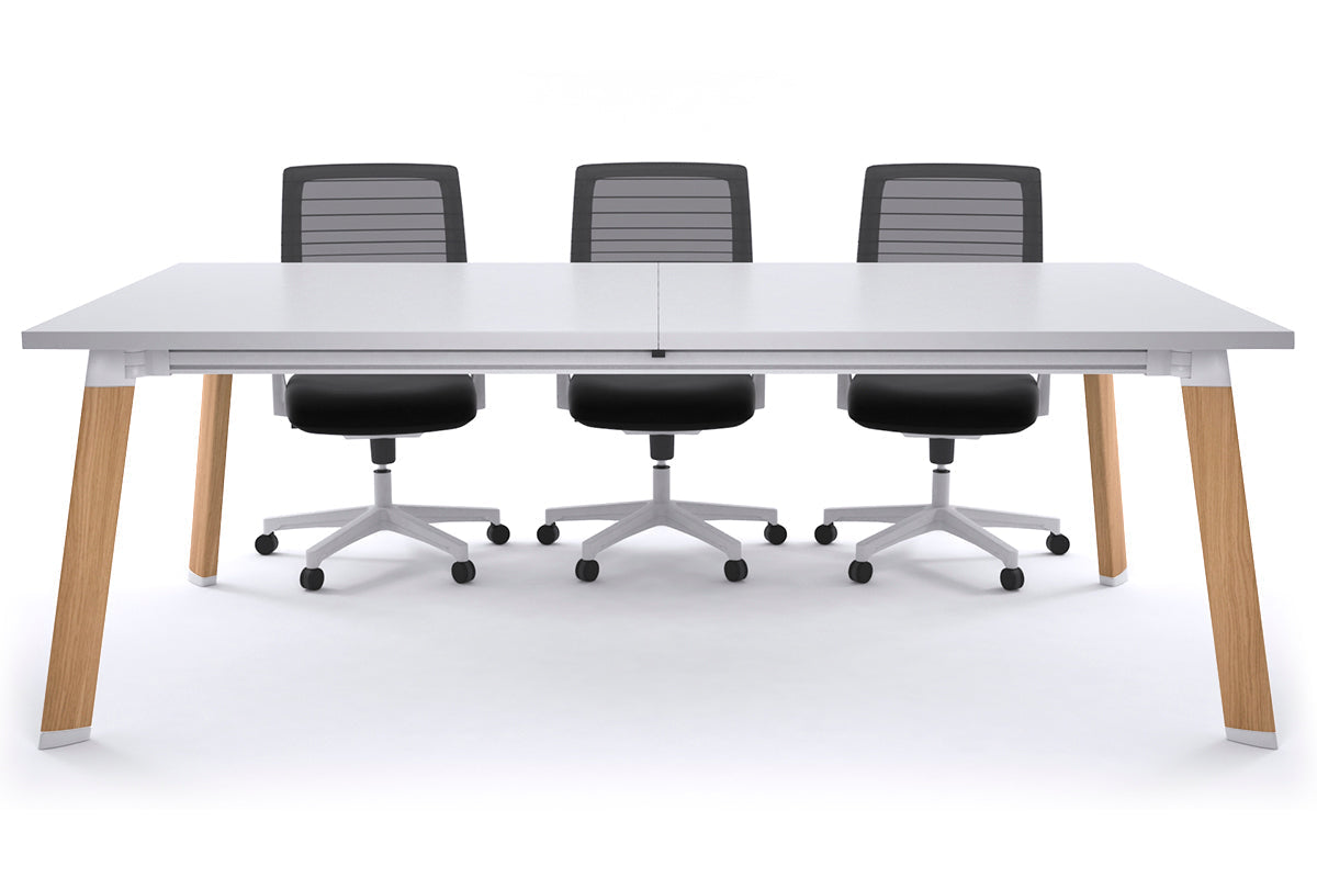 Adjustable Switch Meeting Room Table 2400L x 1200W - Modern Conference Table for Office Meetings & Collaborative Workspaces
