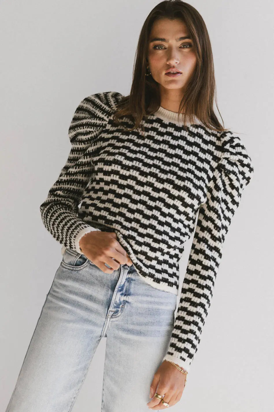 Black Dustin Knit Sweater for Men & Women | Cozy Winter Pullover | Perfect for Casual Outfits, Office Wear & Holiday Gatherings