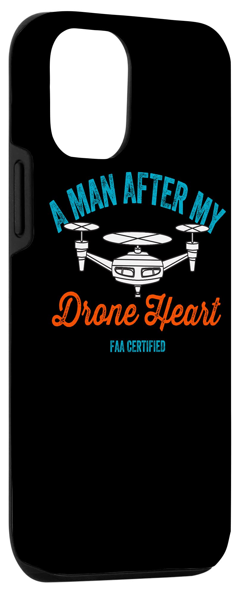 iPhone 12/12 Pro Case for Drone Enthusiasts - FAA Certified Pilot Approved Quadcopter Phone Cover - Perfect for Aerial Photography & Outdoor Adventures