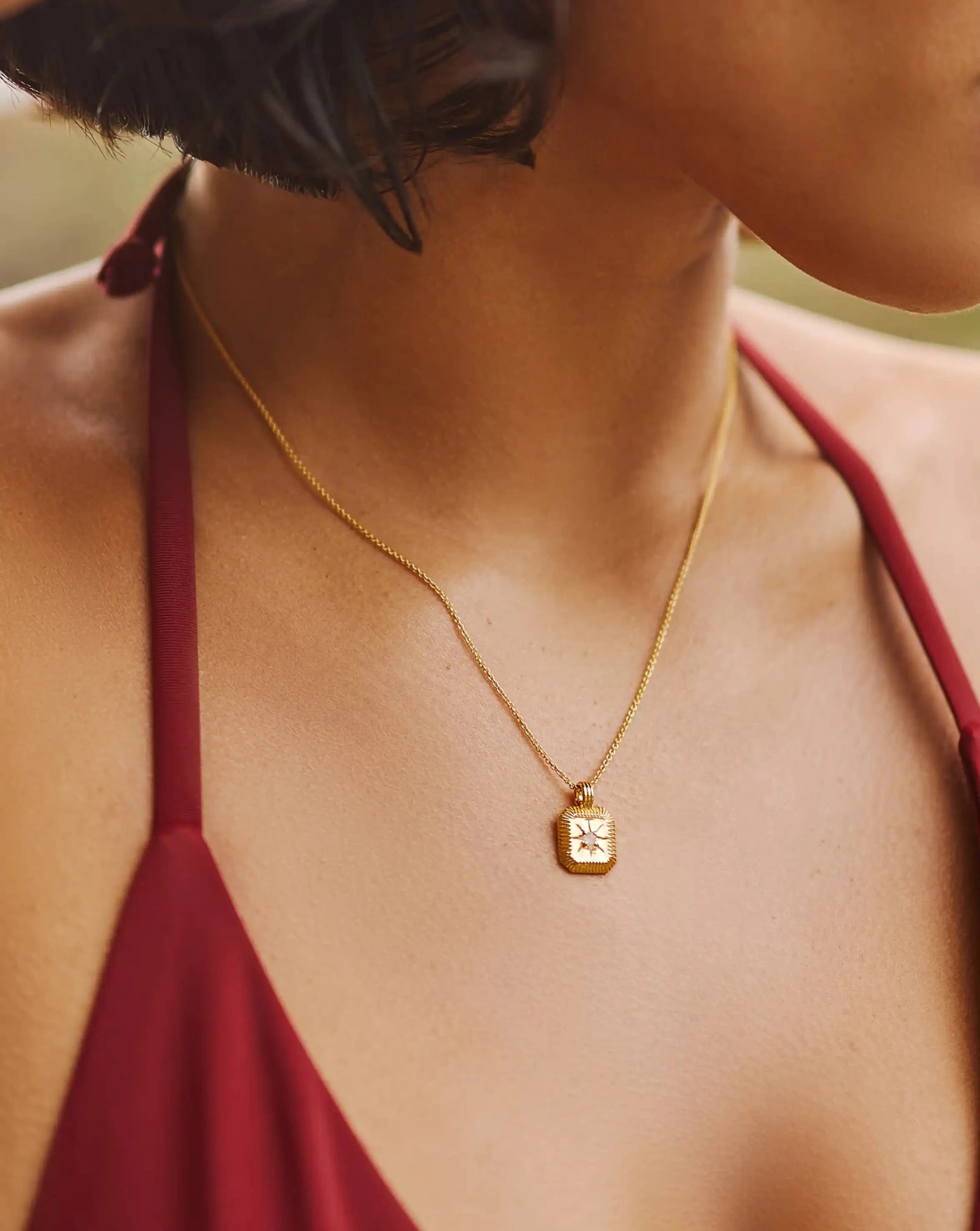 June Birthstone Pendant Necklace - 18k Gold Vermeil & Rainbow Moonstone Jewelry | Elegant Gift for Women, Birthday, Anniversary & Special Occasions