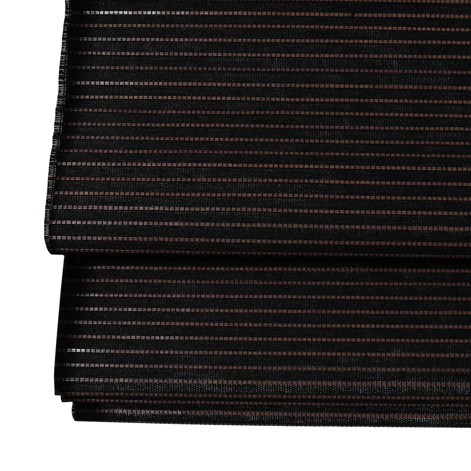 Natural Flax Bamboo Woven Window Shade - Chocolate Brown | Eco-Friendly Roman Shades for Living Room, Bedroom & Office Decor
