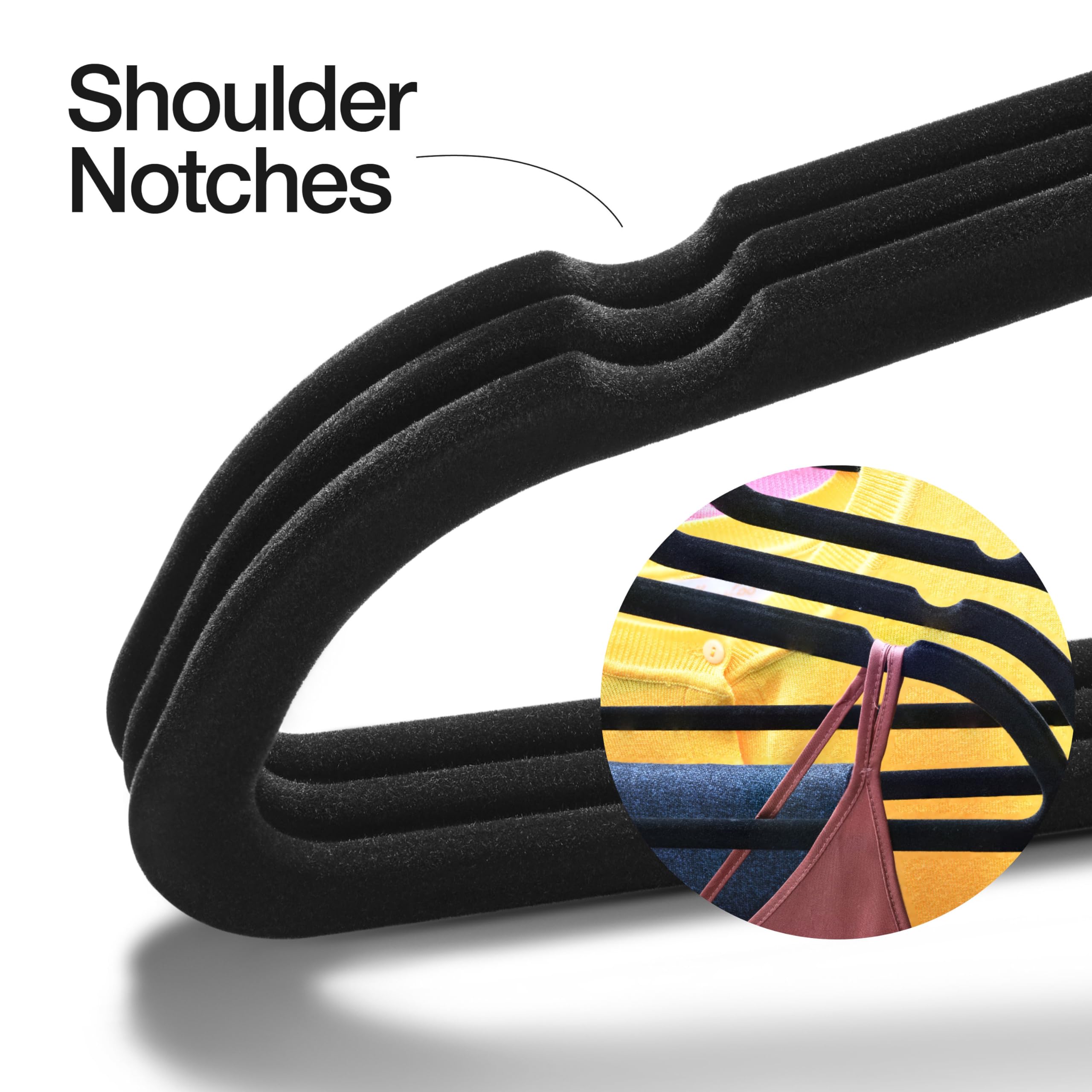 Premium Velvet Hangers 30 Pack - Non-Slip Heavy Duty Clothes Hangers for Closet, Jacket, Shirt, Pants & Suits - 360° Swivel Hook - Ultra Thin Space Saving Design - Perfect for Wardrobe Organization & Travel Packing