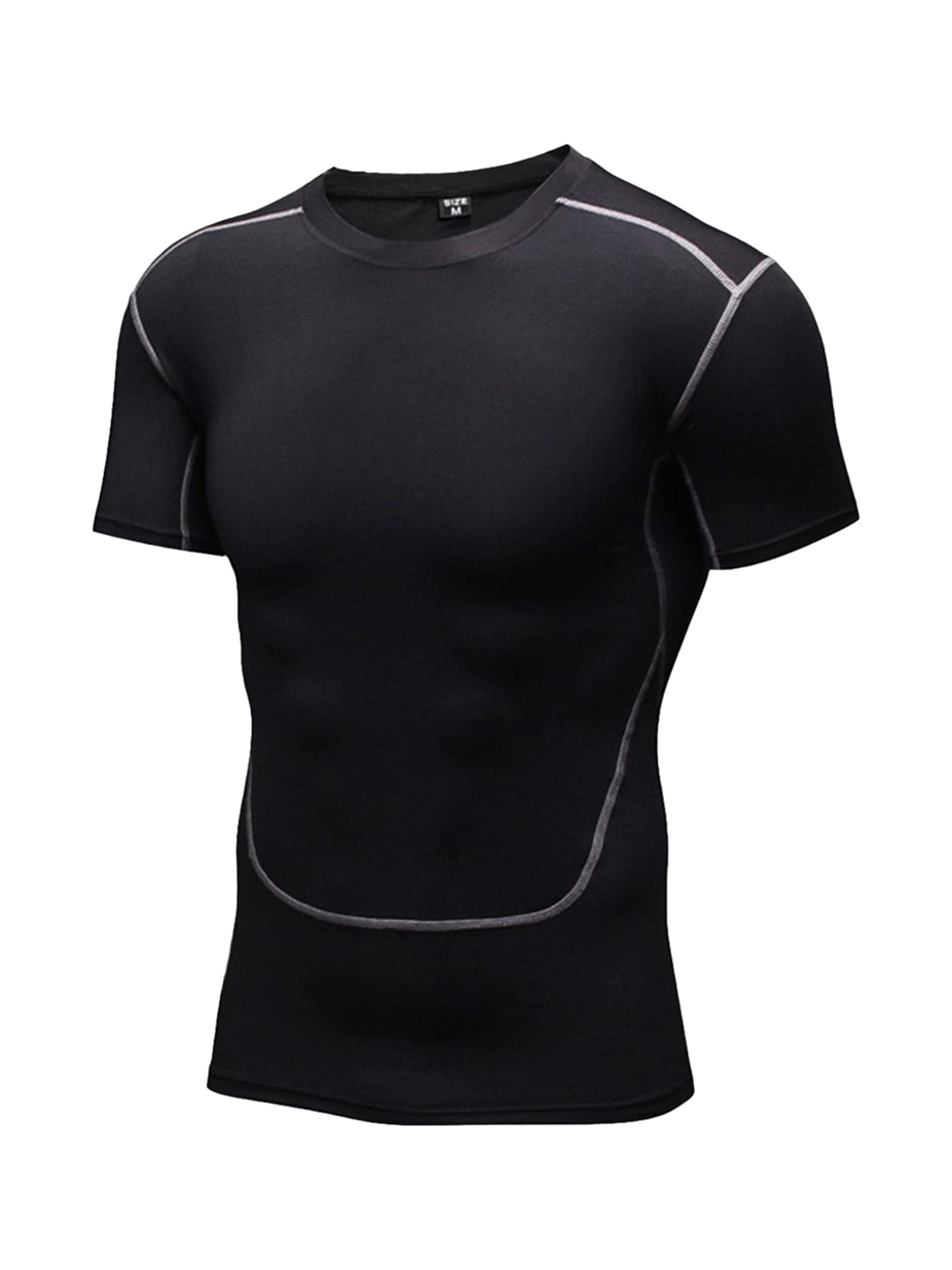 YUUMIN Men's UPF 50+ Sun Protection Short Sleeve Rash Guard - Quick Dry Swim Shirt & Performance T-Shirt for Swimming, Surfing, Beach & Outdoor Activities