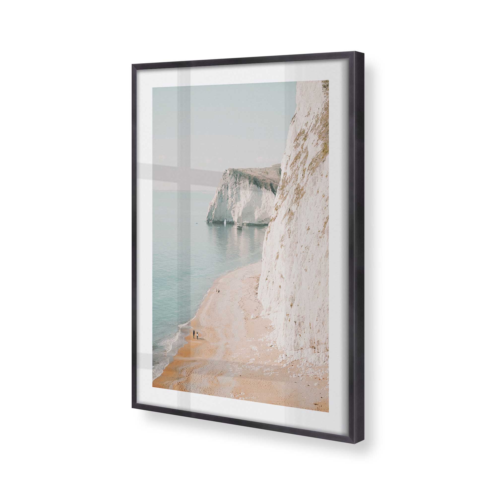 Coastal Cliffside Walk Print - Stunning Beach Landscape Wall Art for Home & Office Decor | Perfect for Living Room, Bedroom, or Gift