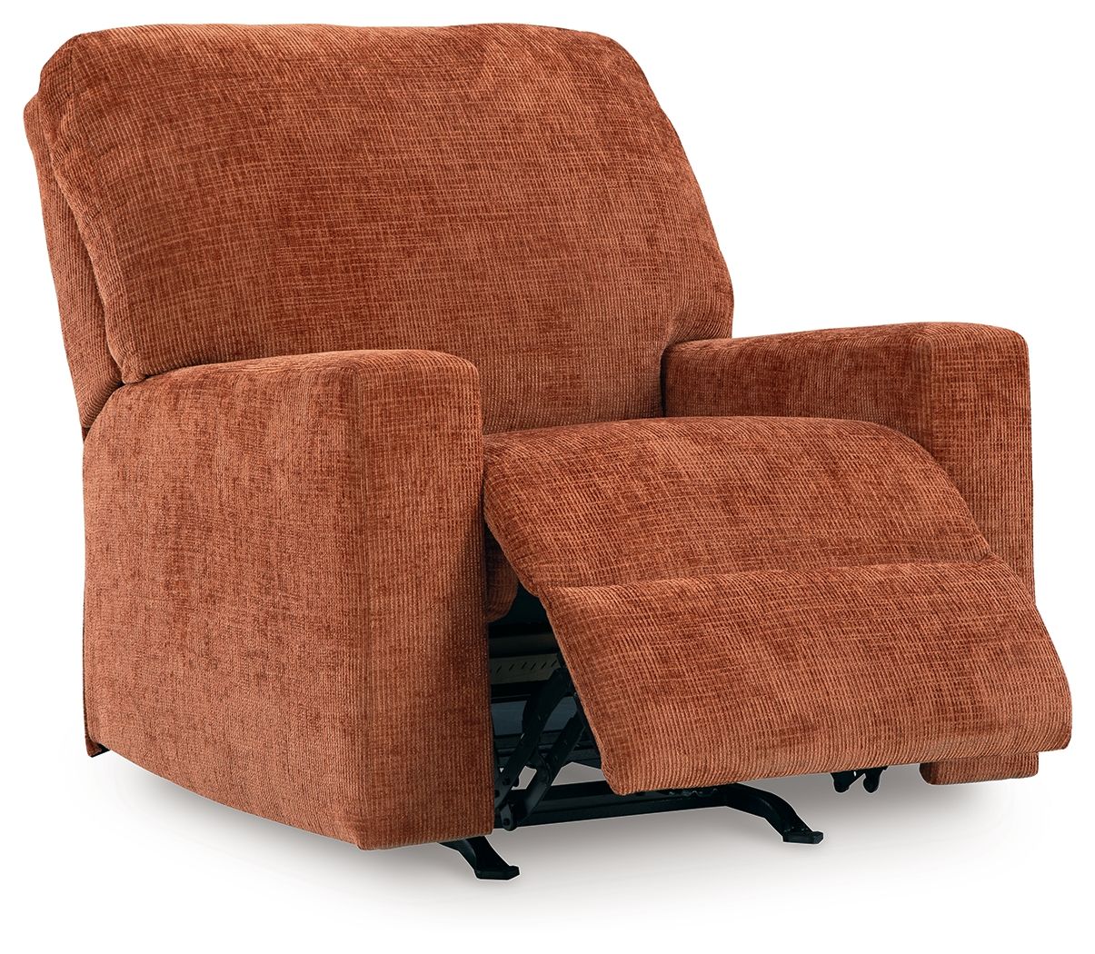 Comfortable Aviemore Spice Rocker Recliner - Soft Fabric Upholstery for Living Room, Bedroom & Home Theater Relaxation