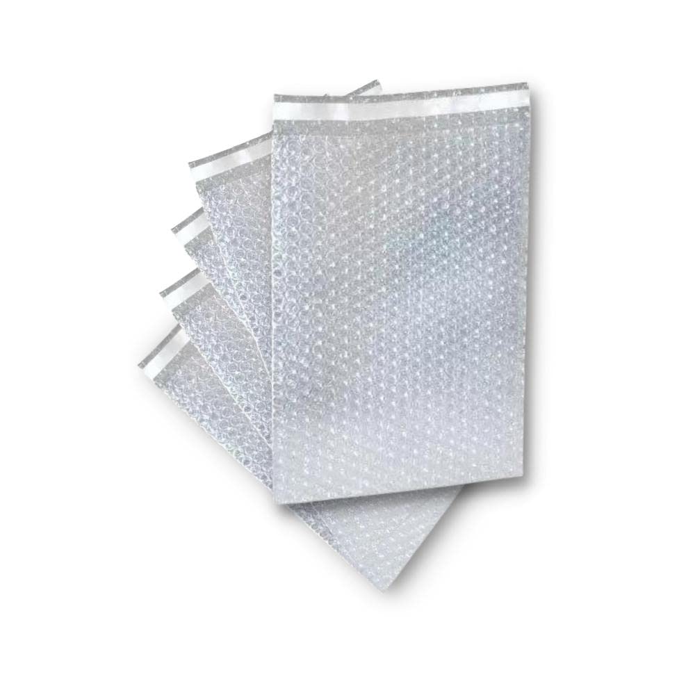 PSBM 10x15.5 Inch Clear Self Seal Bubble Pouches - 3000 Pack Air Cushion Bags for Moving, Shipping & Protecting Fragile Items | Perfect for Ecommerce Packaging, Glassware Protection & Electronics Shipping