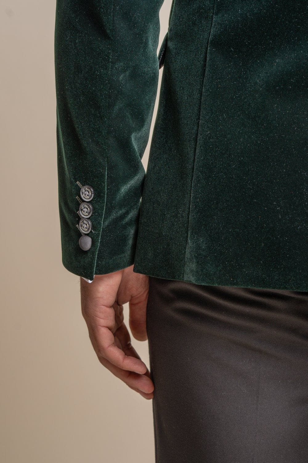 Cavani Rosa Forest Green Slim Fit Velvet Blazer Jacket for Women | Elegant Velvet Dinner Jacket | Perfect for Weddings, Parties & Formal Events
