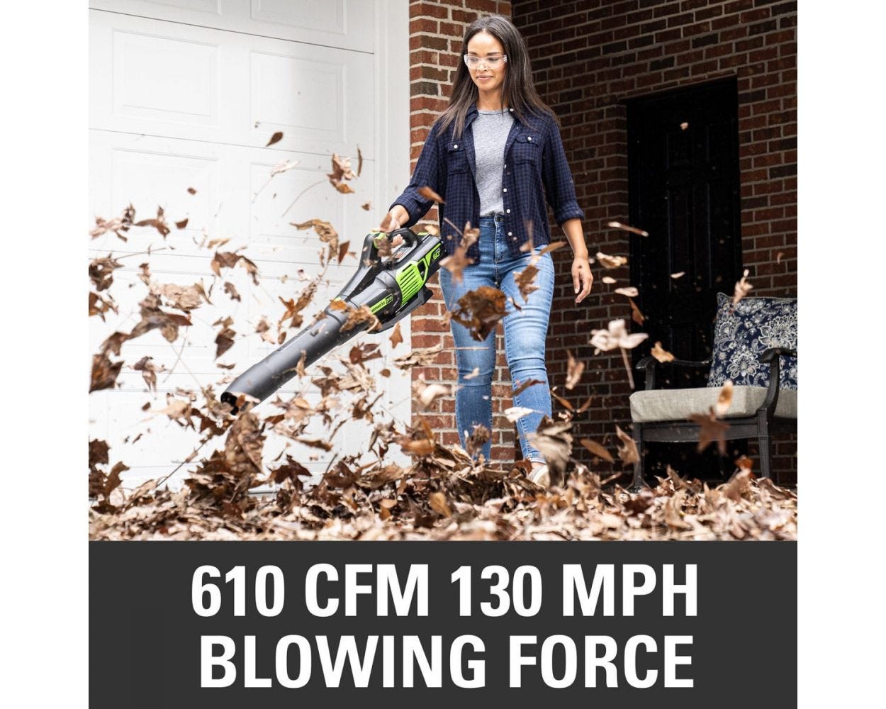 60V 20-Inch Cordless Battery Pole Hedge Trimmer & 610 CFM Leaf Blower Combo Kit with 2.0Ah & 2.5Ah Batteries & Dual Chargers - Perfect for Landscaping, Yard Maintenance, and Professional Gardening