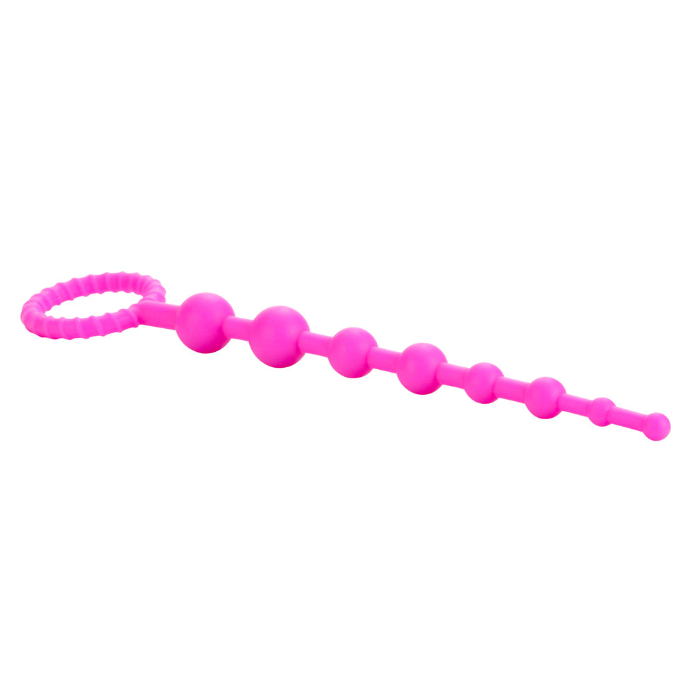 Booty Call X 10 Silicone Anal Beads for Couples - Flexible & Body-Safe Adult Toy for Anal Play, BDSM & Sensual Exploration - Perfect for Beginners & Experienced Users