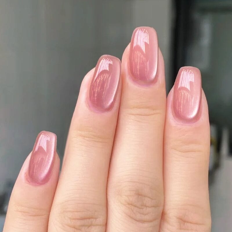Pink Glass Cat Magnetic Gel Nail Polish - 10ml MY52 by Freedom Land - Perfect for Nail Art & Salon Manicures