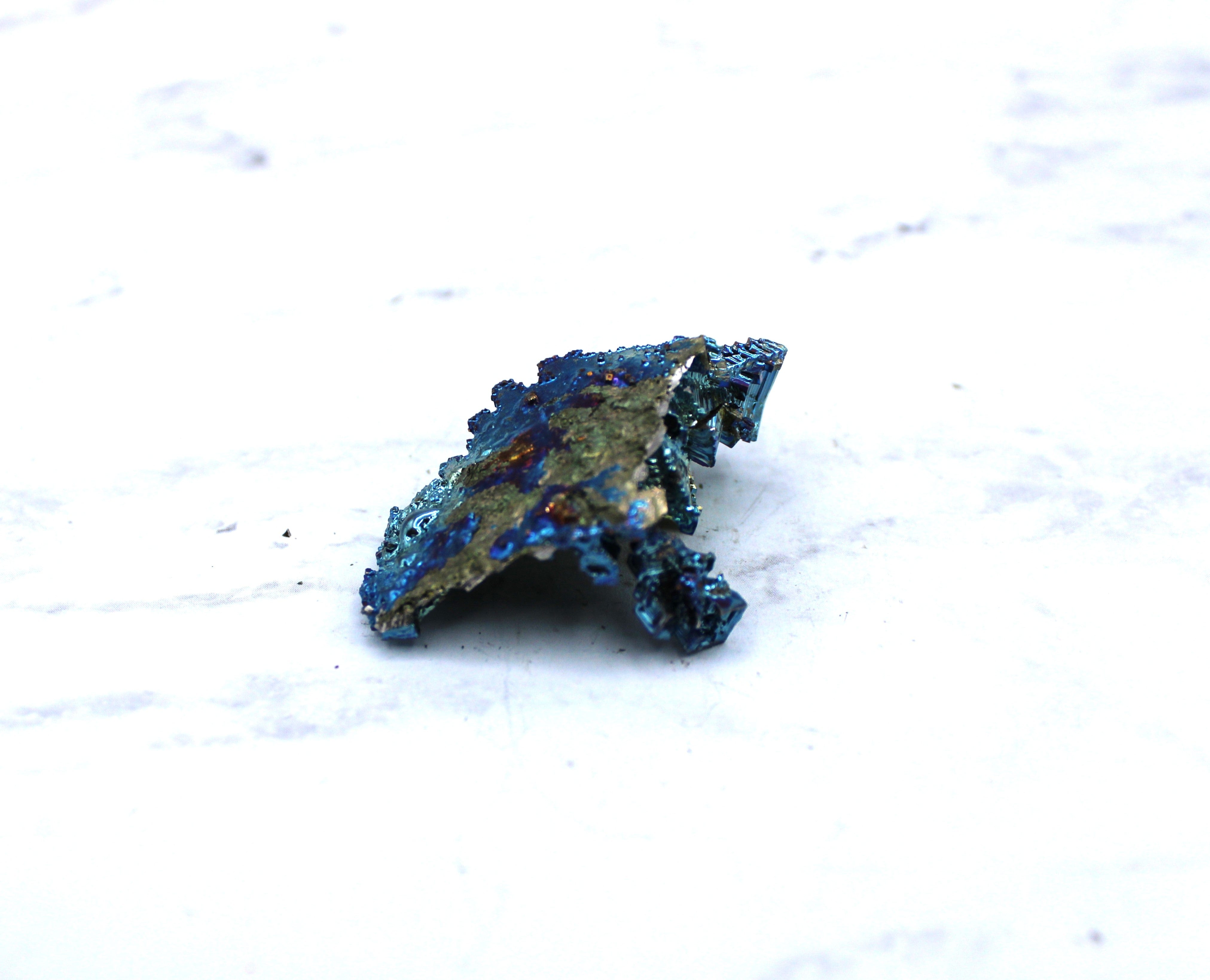 Bismuth Crystal Specimen - Natural Rainbow Metallic Mineral for Collectors & Science Enthusiasts | Perfect for Home Decor, Gift Giving & STEM Education