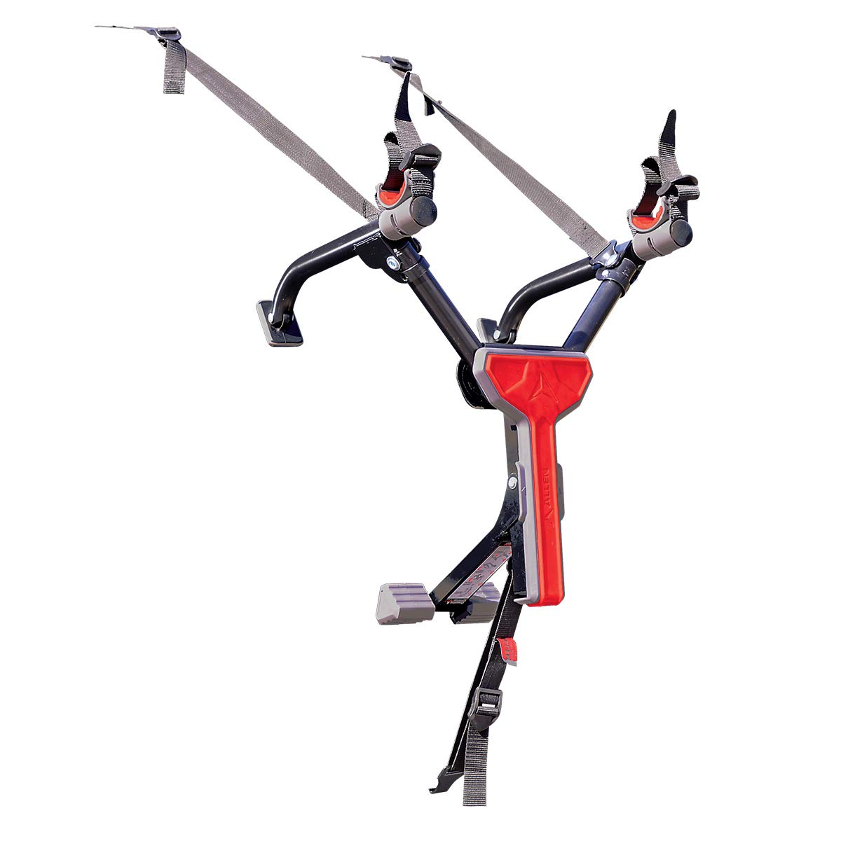 Allen Sports Ultra Compact Folding 1-Bike Trunk Mount Rack - Model MT1-B Gray Powder Coated | Secure & Easy Bike Transport for Cars, SUVs & Road Trips
