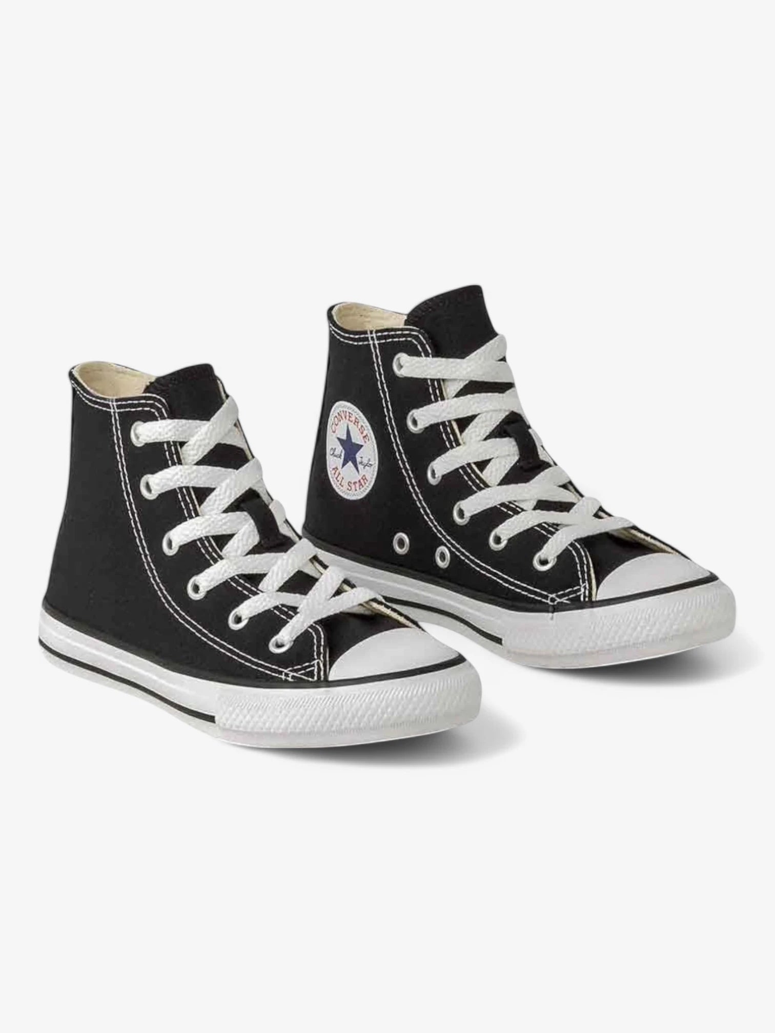 Converse Chuck Taylor All Star High Top Sneakers for Kids - Black | Classic Unisex Basketball Shoes for Boys & Girls | Perfect for School, Sports & Casual Wear