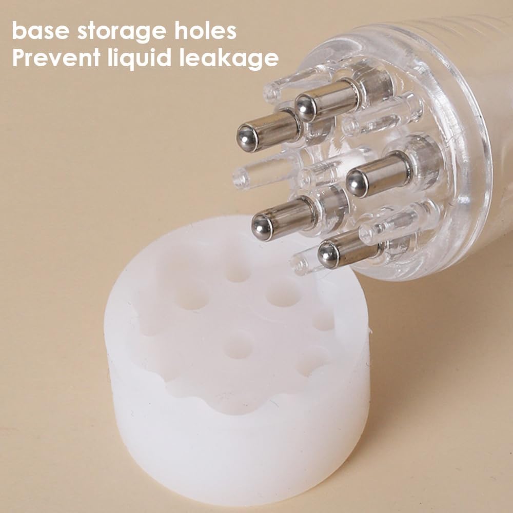 BHAGVAT Hair Oil Applicator Bottle with Roller Ball - 6ml Mini Portable Scalp Massage Comb for Hair Growth & Treatment | Perfect for Argan, Coconut, Castor Oils | At-Home Hair Care & Salon Use