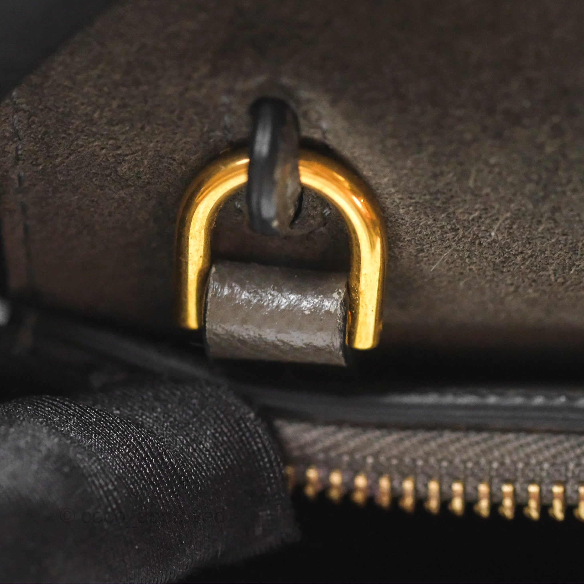 Celine Pico Belt Bag in Grey Grained Calfskin with Gold Hardware - Luxury Crossbody Bag for Women, Perfect for Everyday Use & Special Occasions