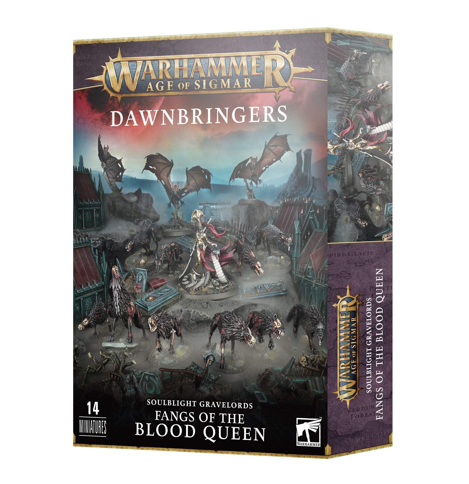 Warhammer Age of Sigmar Soulblight Gravelords Fangs of The Blood Queen Miniature Set - Undead Vampire Army for Tabletop Wargaming & Fantasy Battles - Perfect for Collectors and Strategy Game Enthusiasts