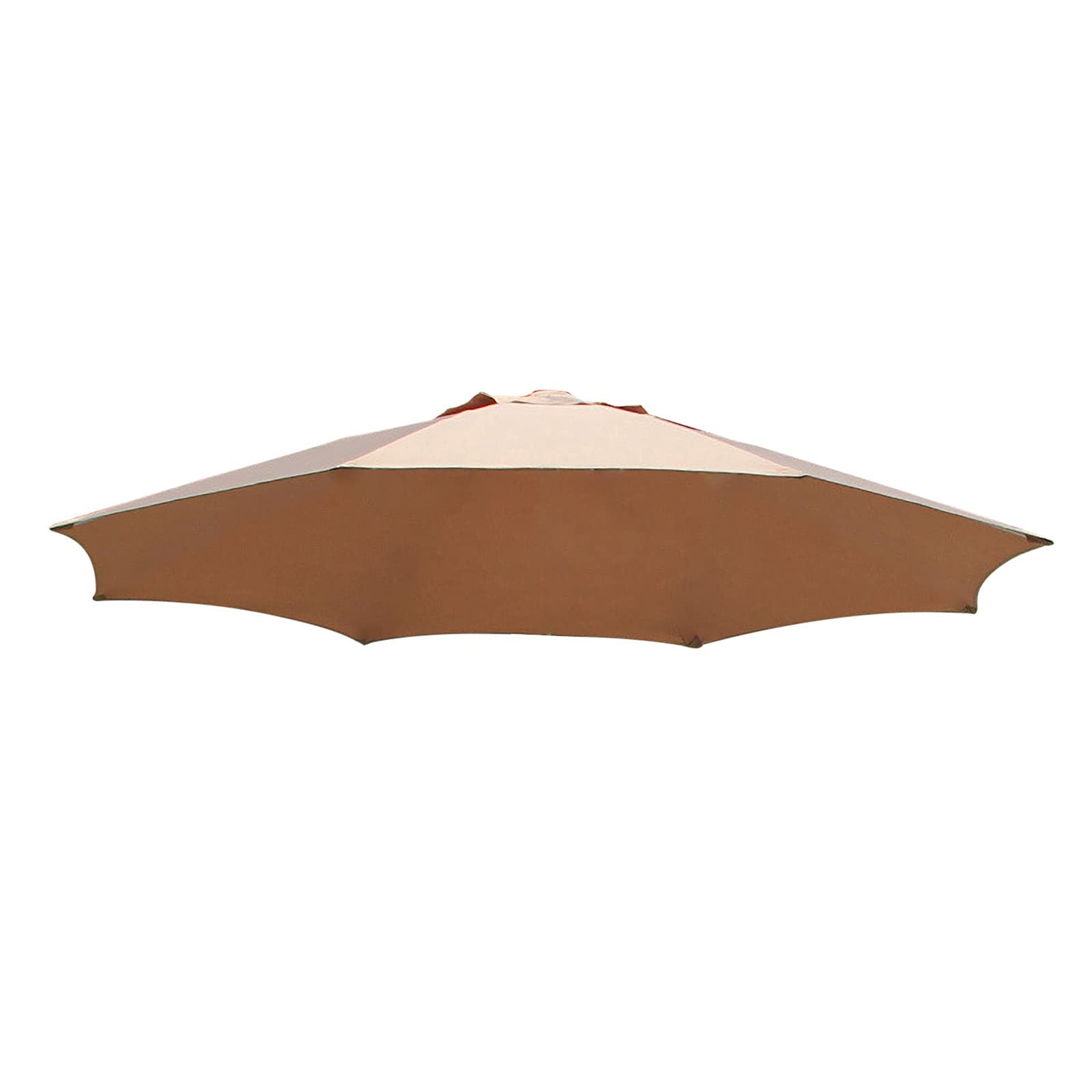 SoBeiKre 6ft Outdoor Patio Umbrella with 2 Black Chairs - Waterproof Sun Shade for Garden, Poolside, Beach, and Courtyard - Perfect for Relaxing and Entertaining (Coffee Color, One Size)