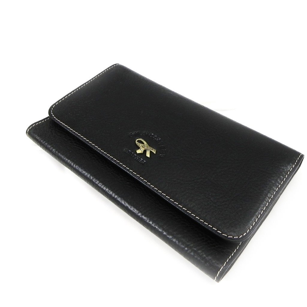 Premium Leather Wallet & Checkbook Holder - Gil Holsters Black | Slim Bifold RFID Blocking for Men | Ideal for Business, Travel & Everyday Carry
