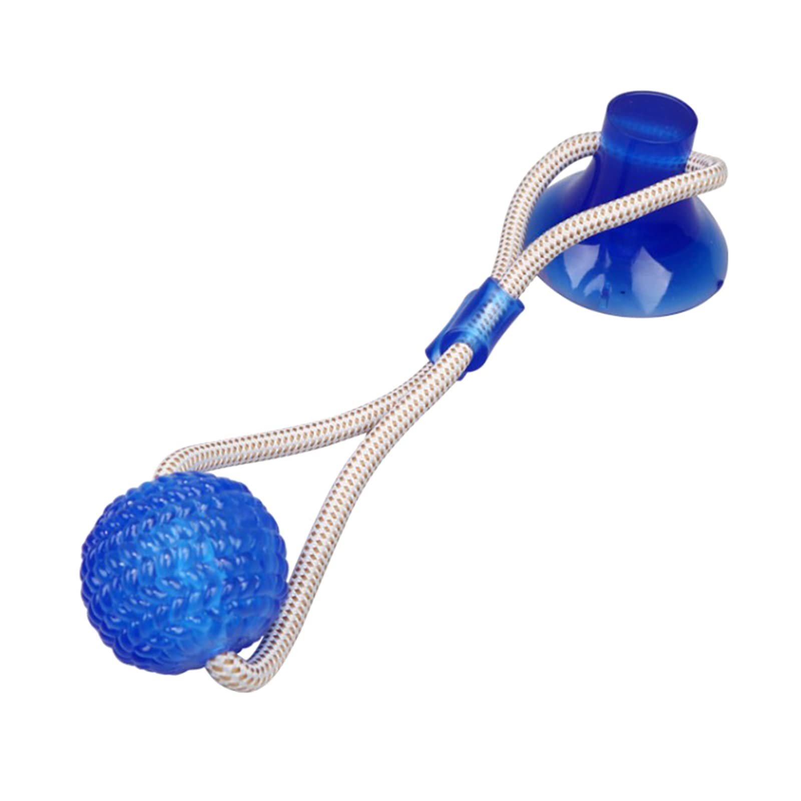 Smart Suction Cup Tug of War Dog Toy - Self-Playing Interactive Chew Toy with Rubber Ball for Teeth Cleaning | Durable Rope Toy for Aggressive Chewers | Perfect for Indoor Play, Boredom Relief & Dental Health
