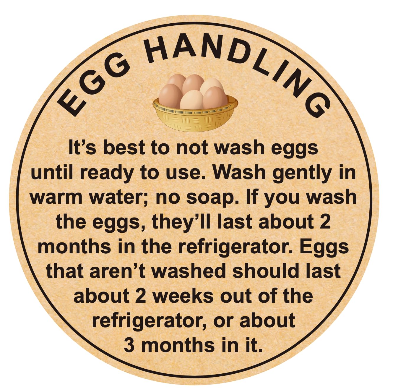 2 Inch 300 PCS Farm Fresh Egg Stickers - Premium Egg Carton Labels for Farmers Market, Organic Produce & Fresh Eggs - Perfect for Egg Packaging, Grocery Stores & Farm Stands