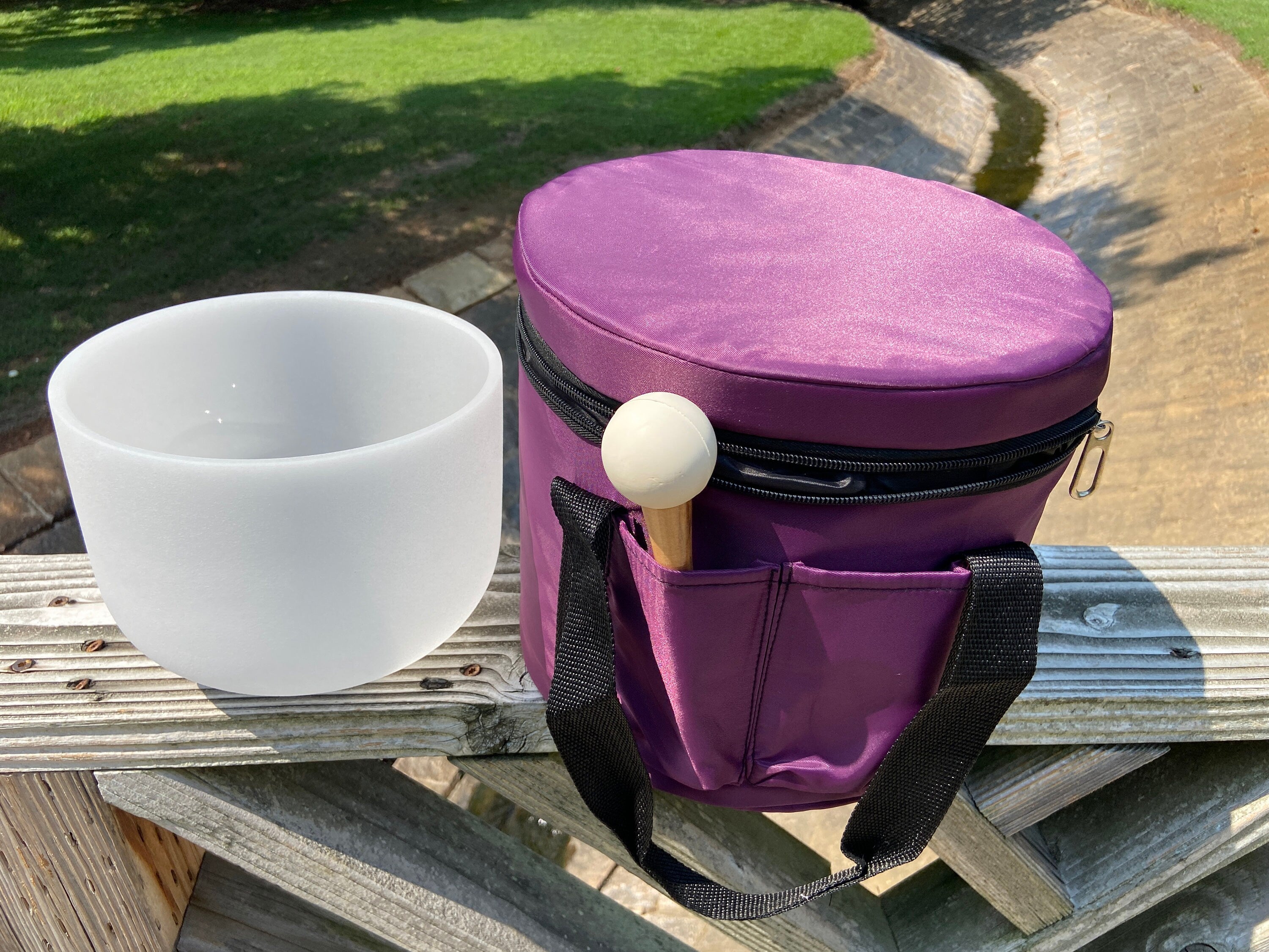 528Hz Gravity Bowl - Solfeggio Love Frequency Singing Bowl, 8” C Note for Sound Healing & Meditation, Includes Padded Carry Case, Striker, Mallet & O-Ring - Perfect for Yoga, Reiki & Chakra Balancing