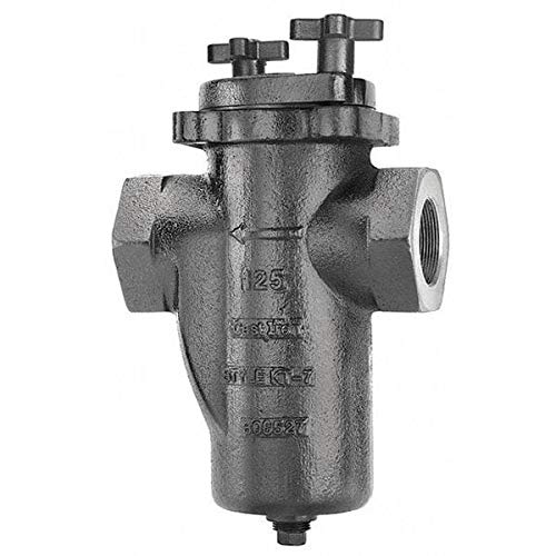Keckley 3/4 Inch Threaded Cast Iron Basket Strainer - Durable Pipe Filtration for Plumbing, HVAC, and Industrial Applications