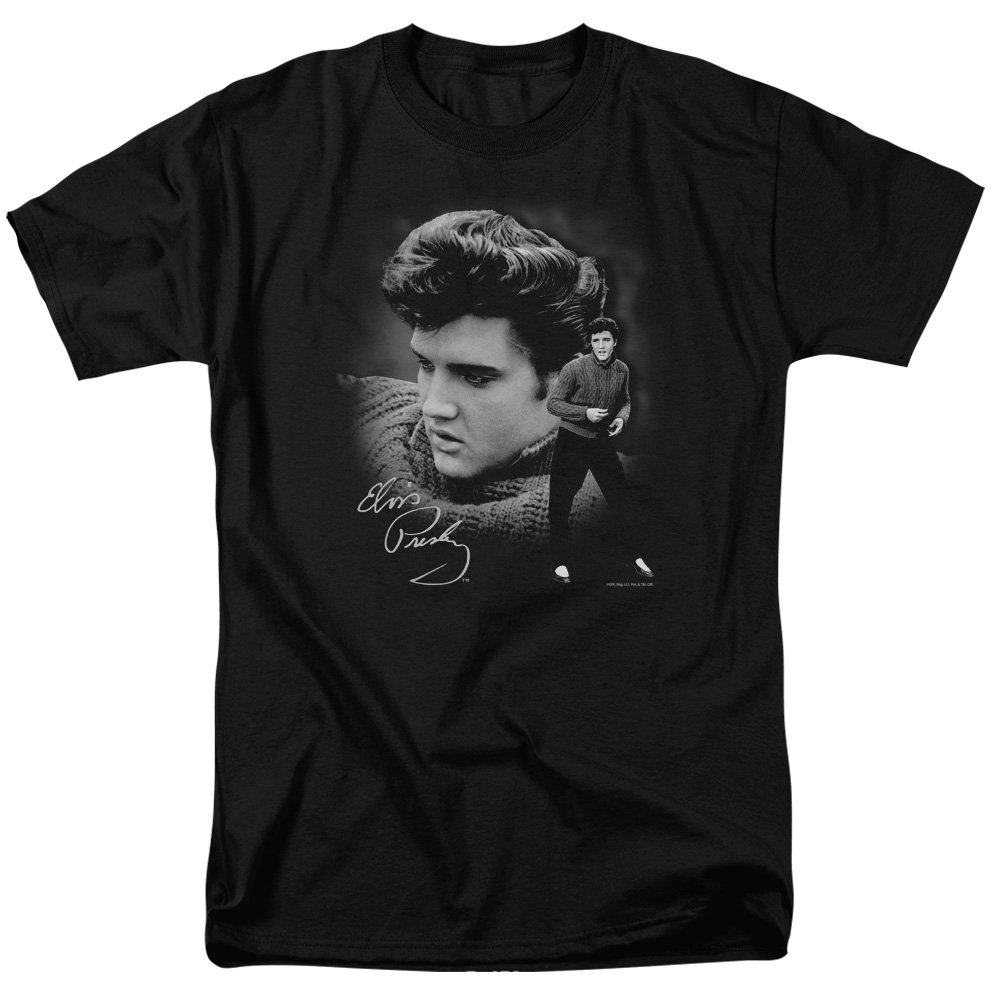 Elvis Presley Vintage Sweater T-Shirt - Medium Size Cotton Blend Retro Music Tee for Men - Perfect for Concerts, Themed Parties & Casual Wear
