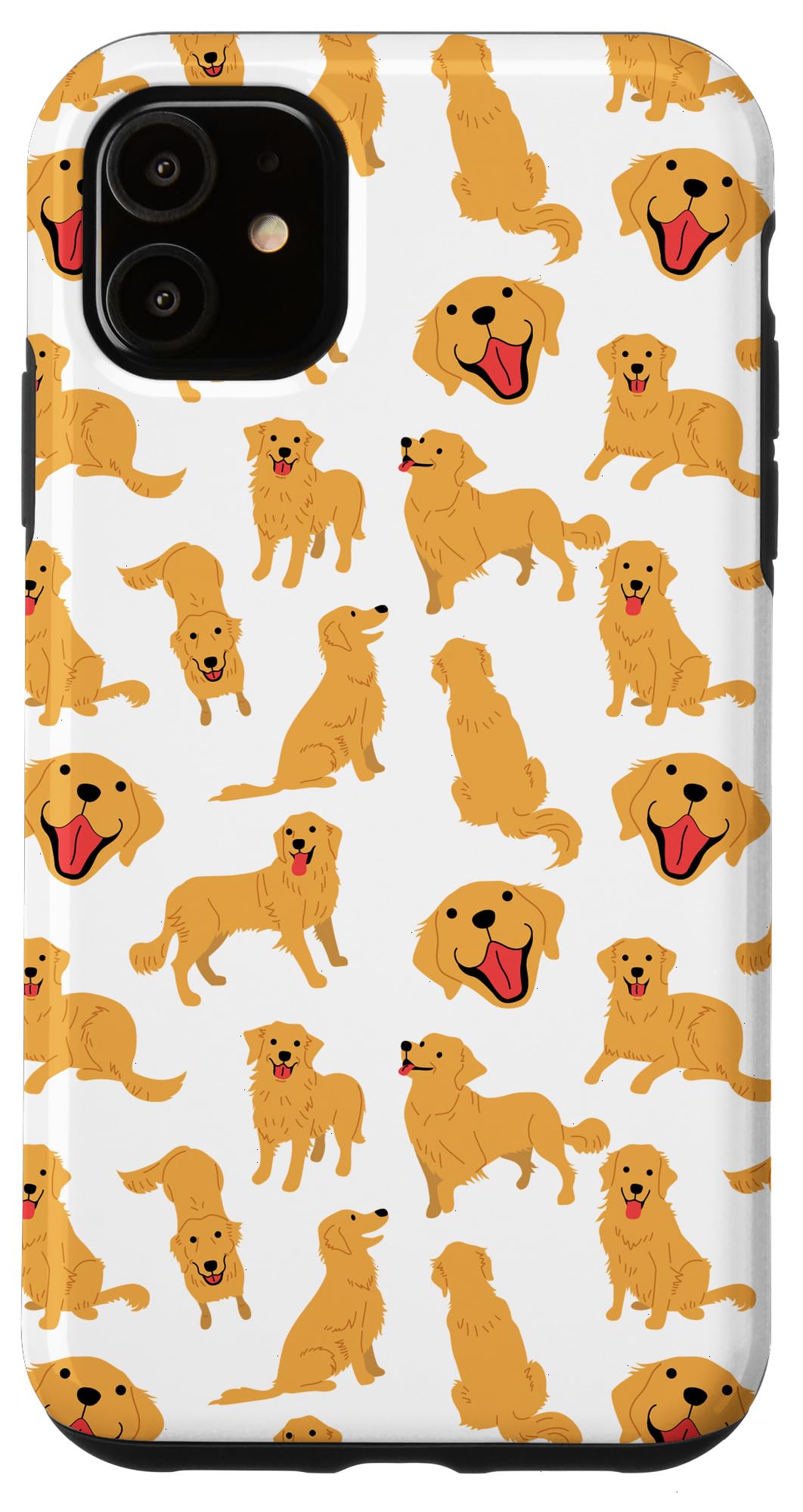 iPhone 11 Case - Golden Retriever Dog Pattern Protective Phone Cover for Dog Lovers | Perfect Gift for Puppy Owners & Pet Enthusiasts | Ideal for Daily Use, Work, and Outdoor Adventures