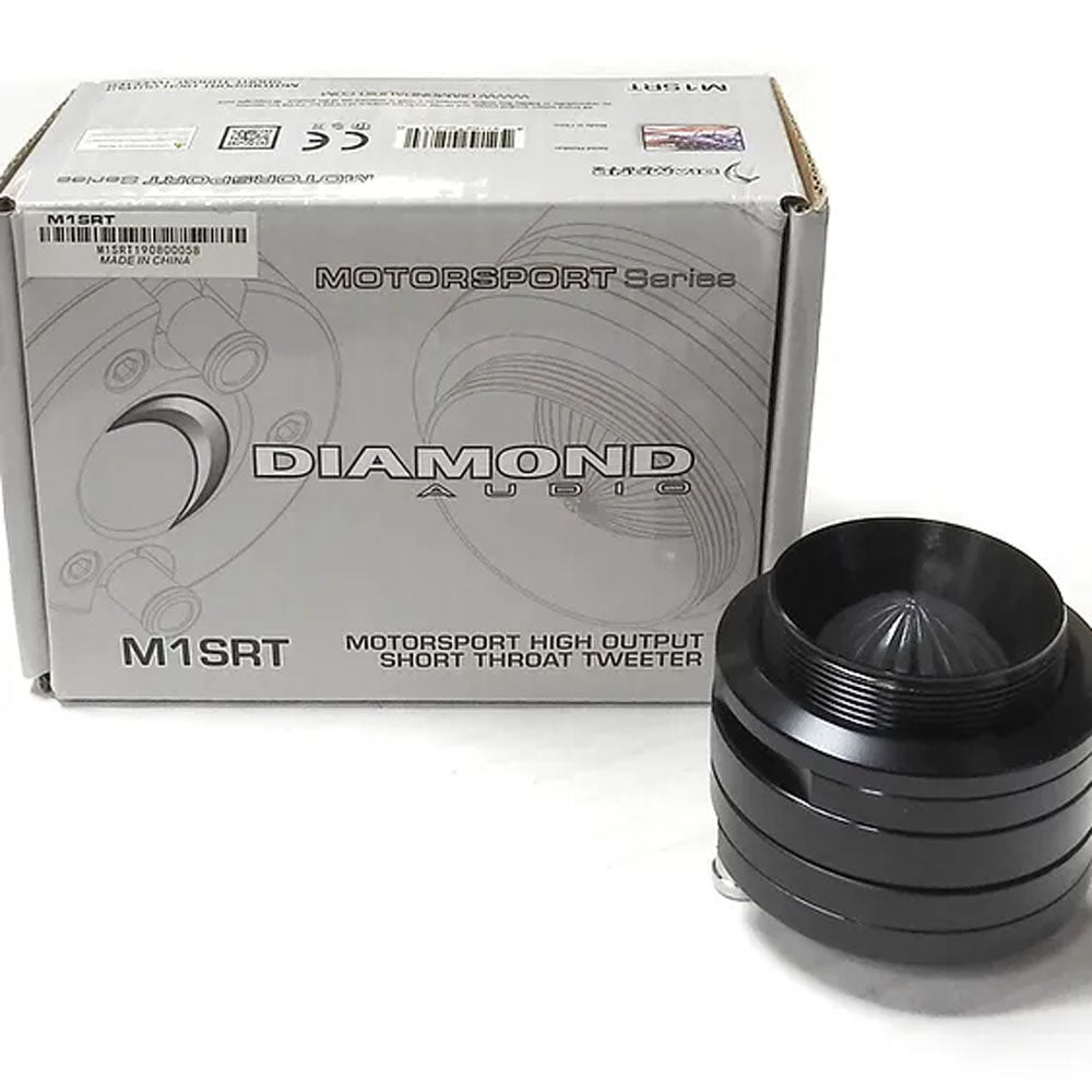 Refurbished Diamond Audio M1SRT 1 Compression Extreme Output Tweeter with Short Horn - High Performance Car Audio Upgrade for Clear Vocals & Crisp Highs | Perfect for Car Stereo Systems & Professional Sound Setups